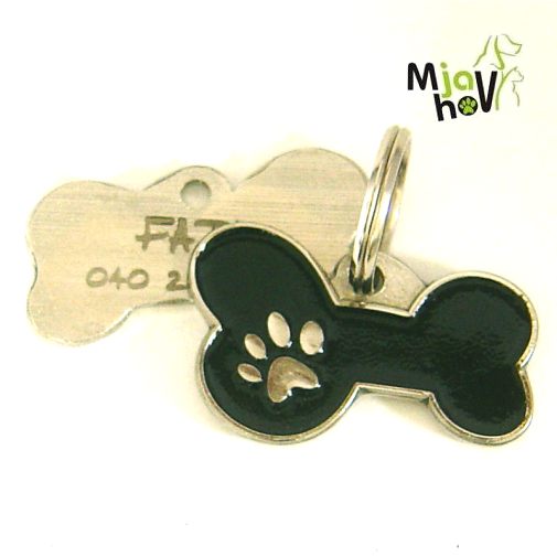 medagliette per cani - Osso Mjavhov Nero.jpg Medagliette per cani, medagliette per cani incise, medaglietta, incese medagliette per cani online, personalizzate medagliette, medaglietta